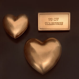 Gold Chocolate Hearts