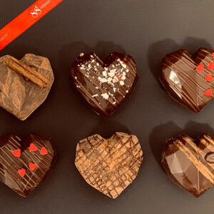 Textured hearts